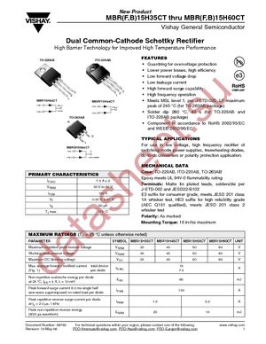 MBRB15H35CT-E3/45 datasheet  